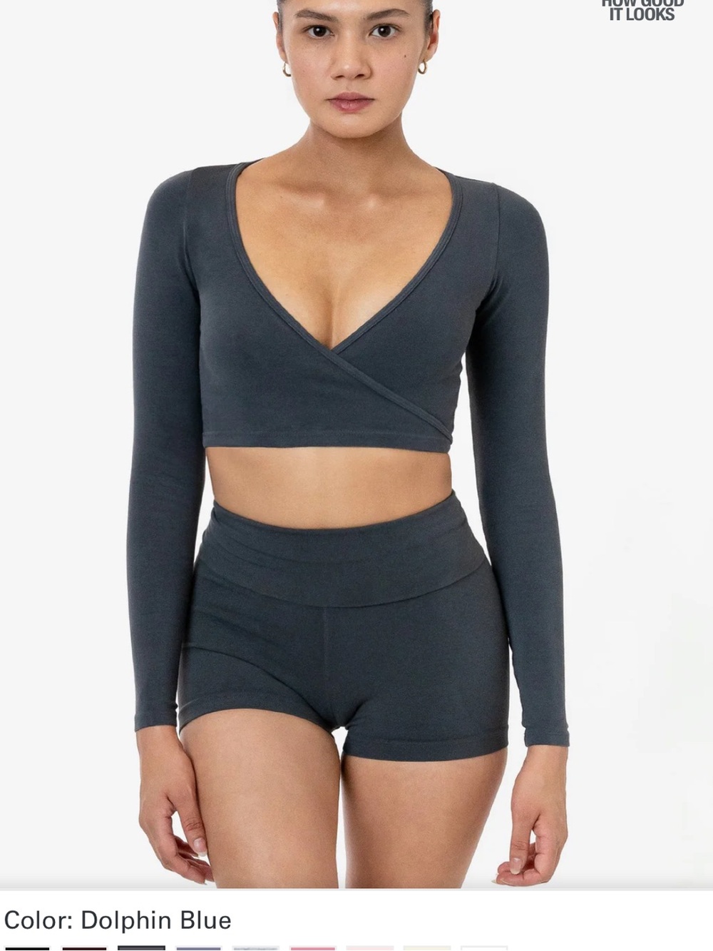 los angeles apparel wrap top NWOT